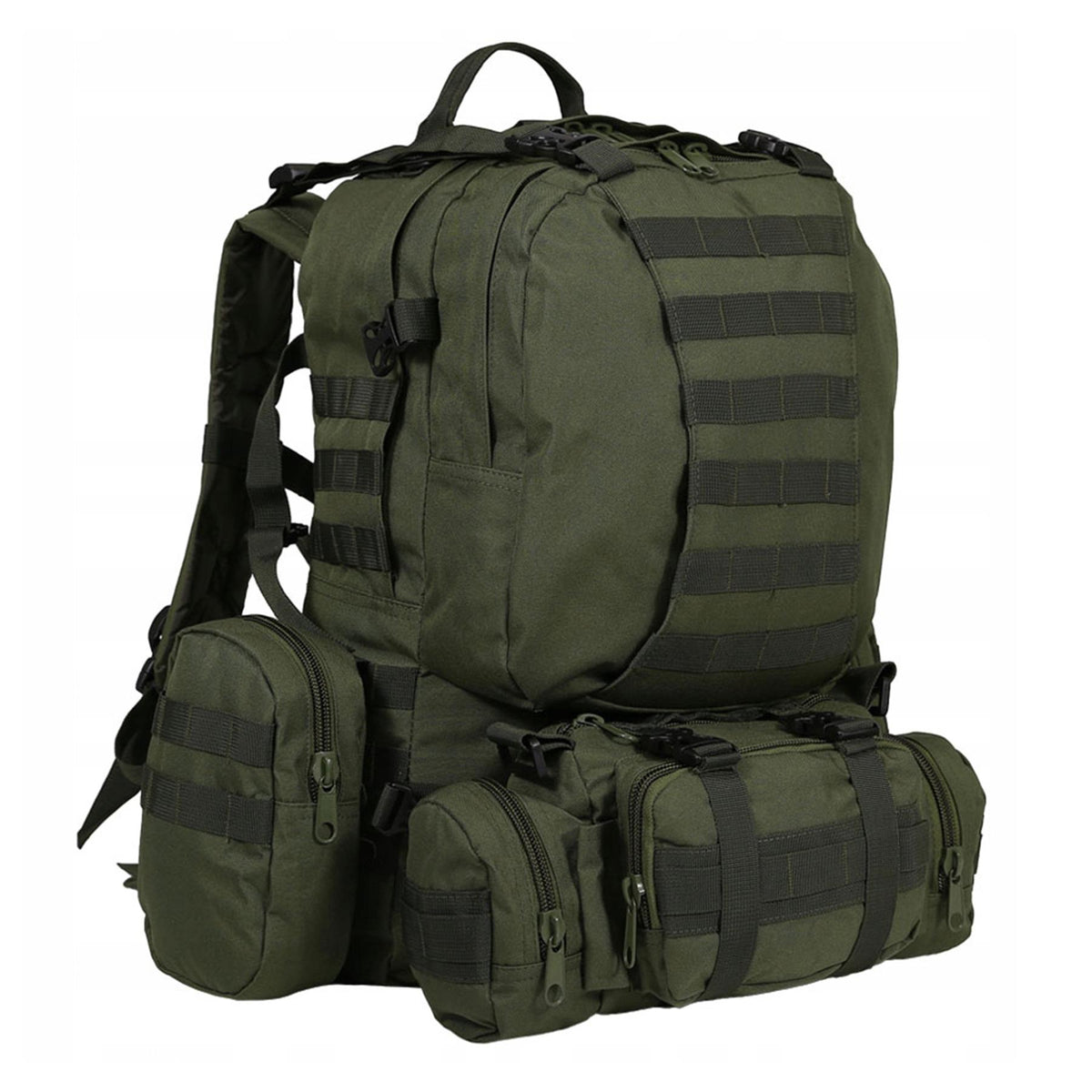 MIL-TEC Defense Assembly 36 L taktinė kuprinė su nuimamais dėklais alyvuogių