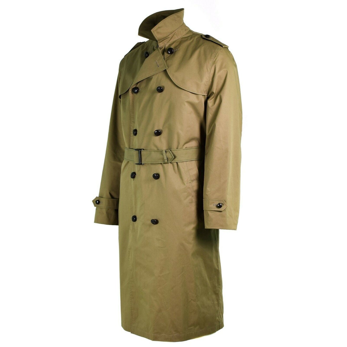 Dutch army long raincoat with lining in Khaki color