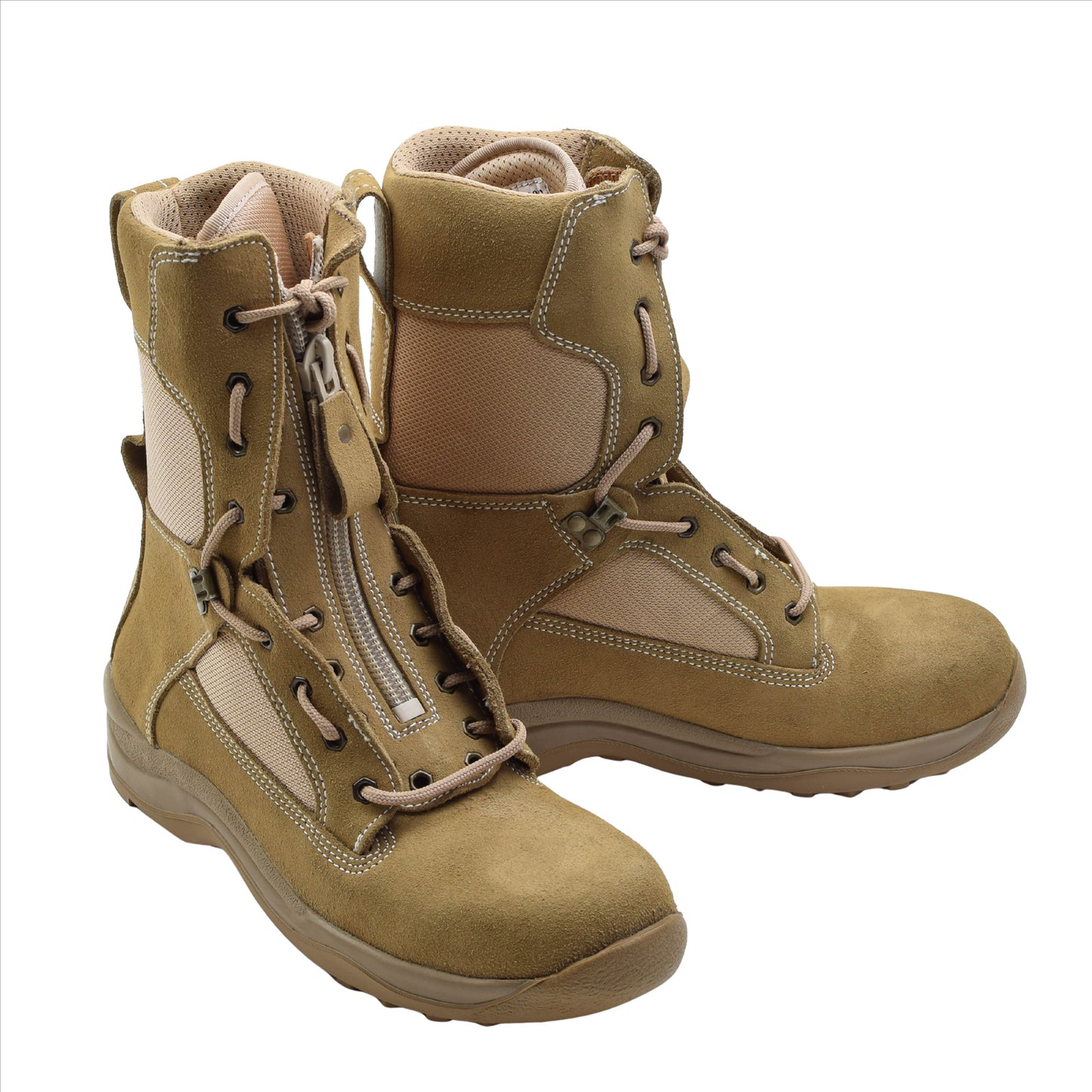 Olandijos kariuomenės oro pajėgų odiniai batai rudos spalvos