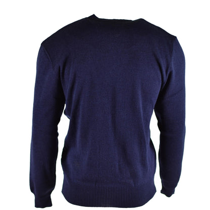 Czech army sweater V-neck blue color