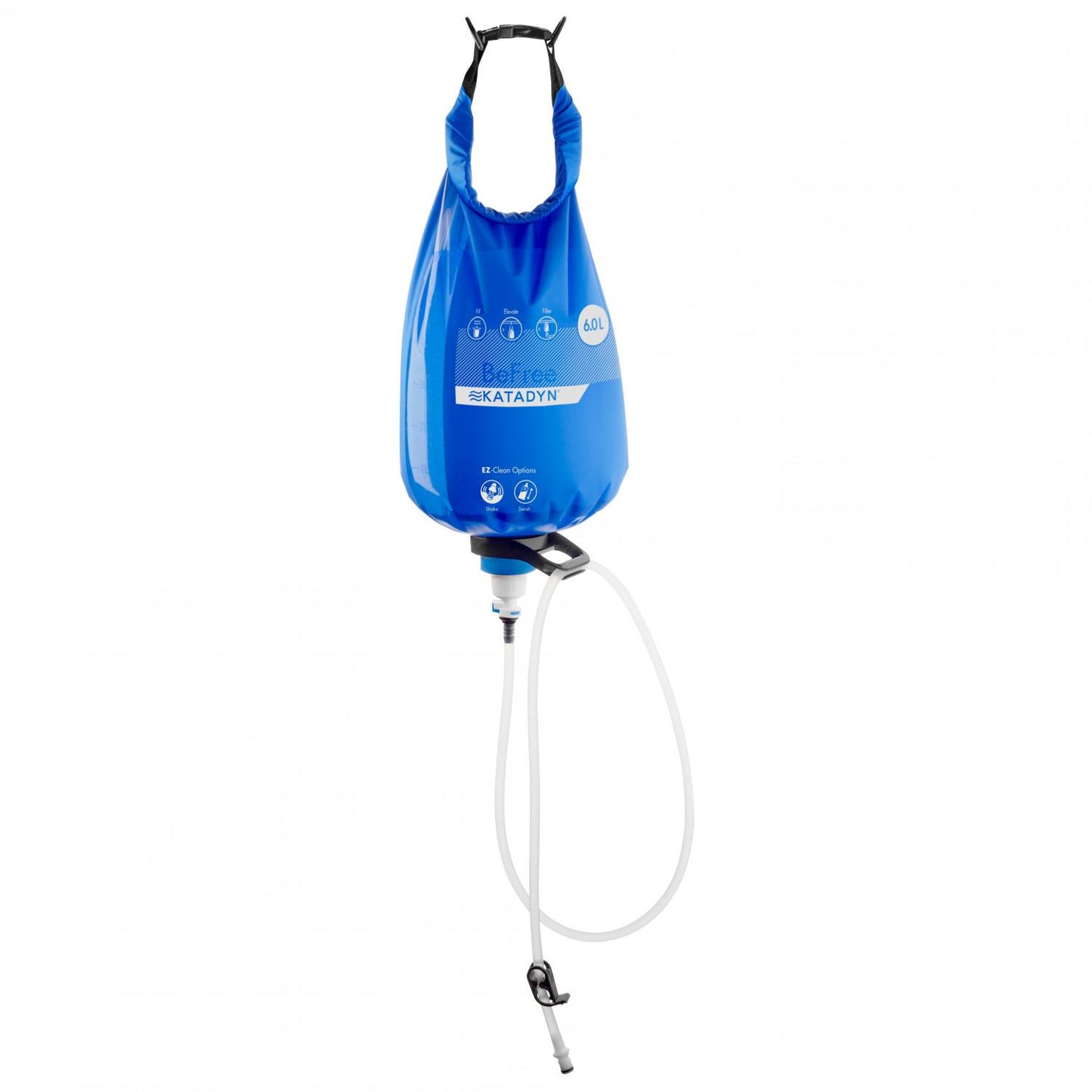 Katadyn BeFree Gravity 6L hanging water purification filter with 6 liter capacity