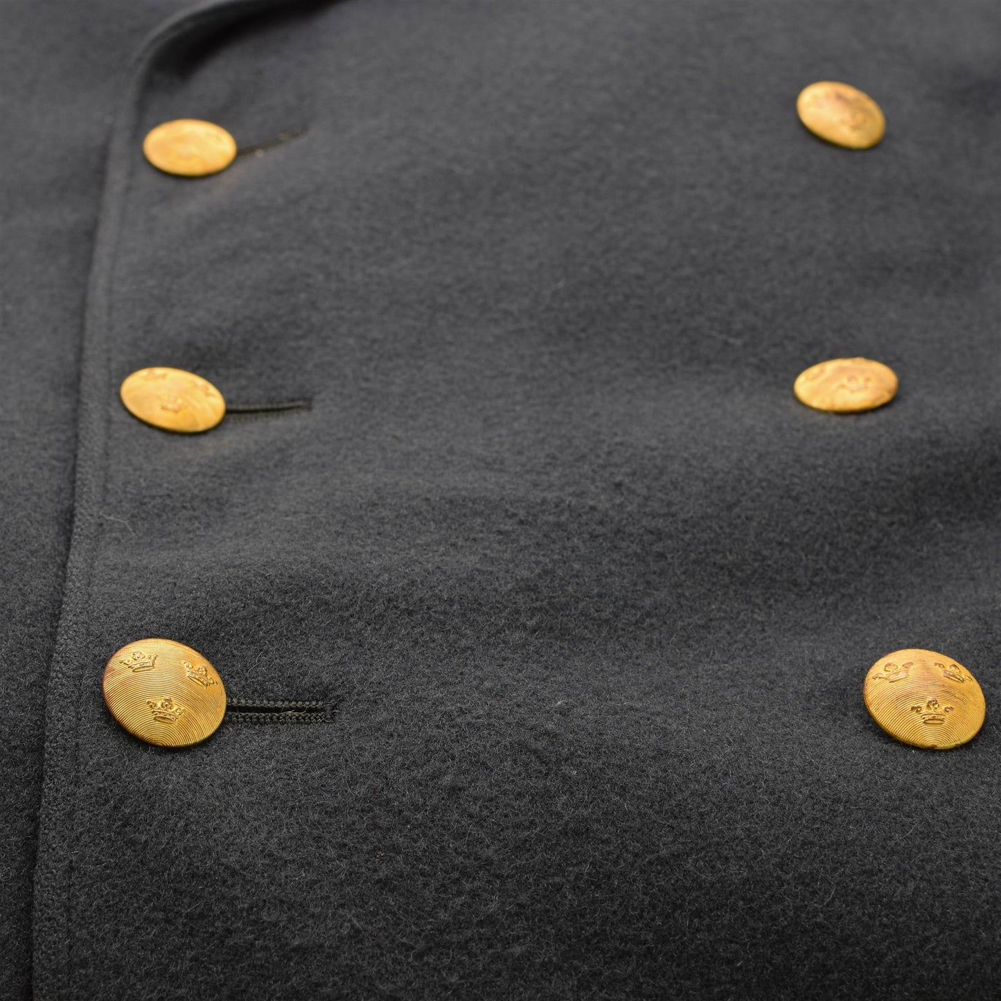 Swedish military vintage coat in blue