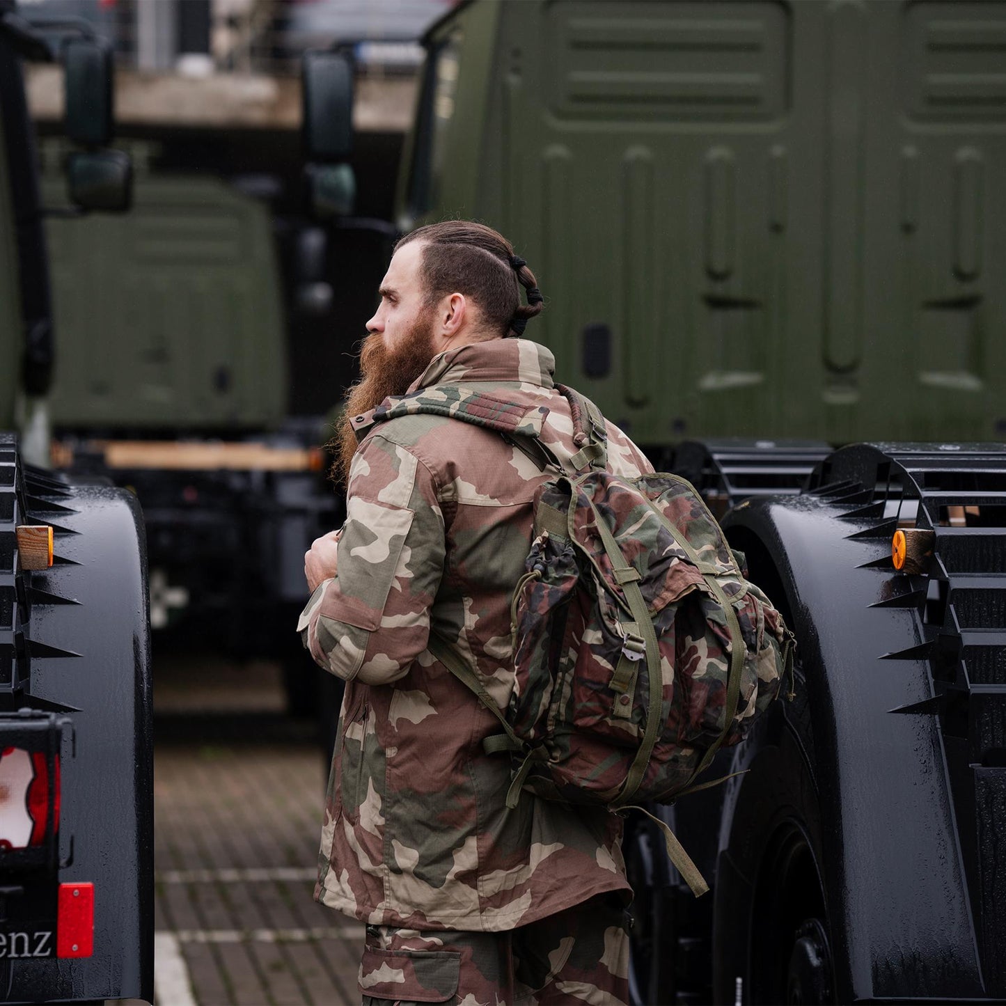 Turkijos kariuomenės taktinė kuprinė 25L Woodland marginimo