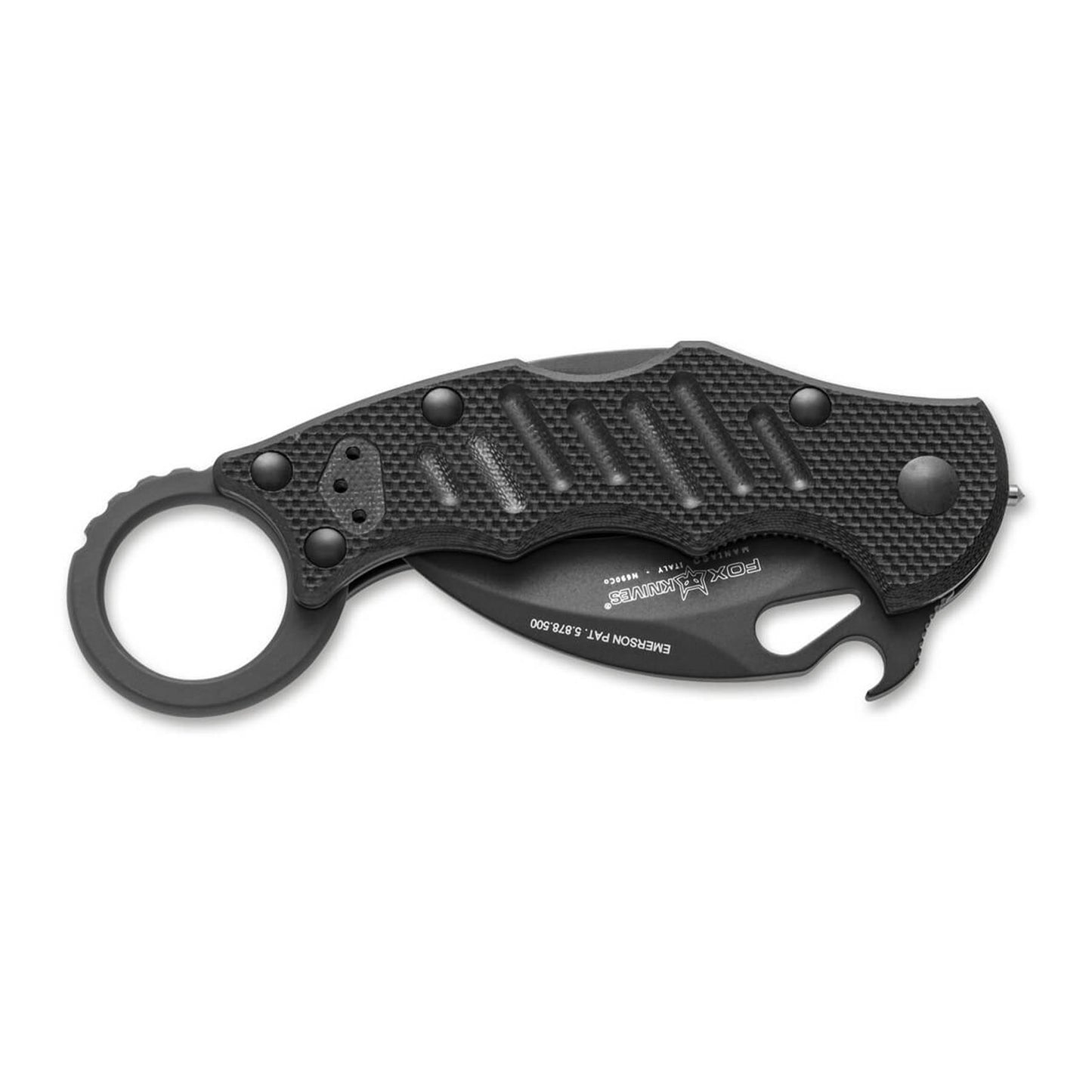 Fox Knives FX-599XT Karambit folding knife tactical Hawkbill shape N690Co black