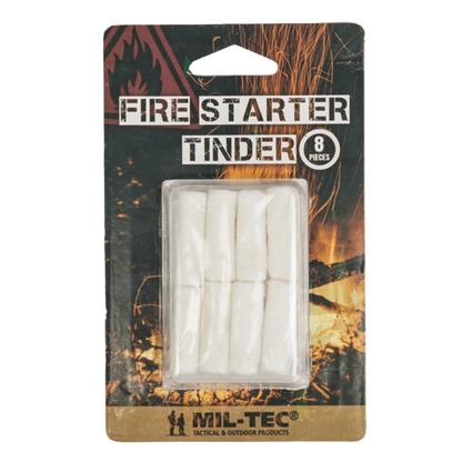 MIL-TEC TINDER įkurai ugniai 8 vnt. stovyklavimui ir išgyvenimui