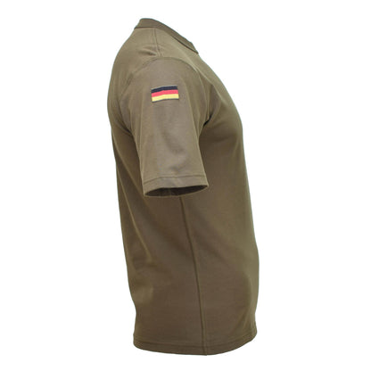 Leo Kohler T-shirt with short sleeves in olive color