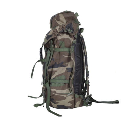 Dutch army tactical hiking backpack 40 liter capacity Woodland print