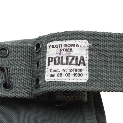 Italian police ammunition belt with holsters for pistol and magazines