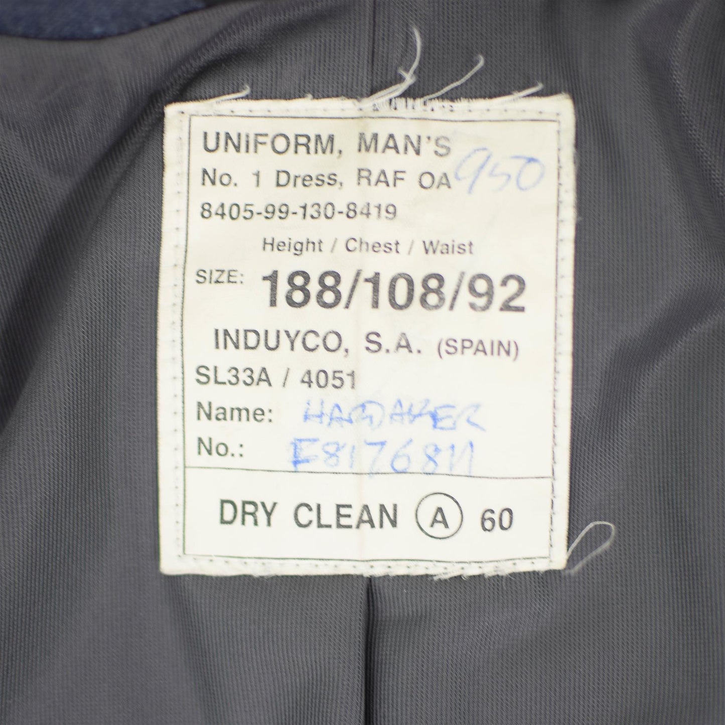 United Kingdom army parade jacket in gray color