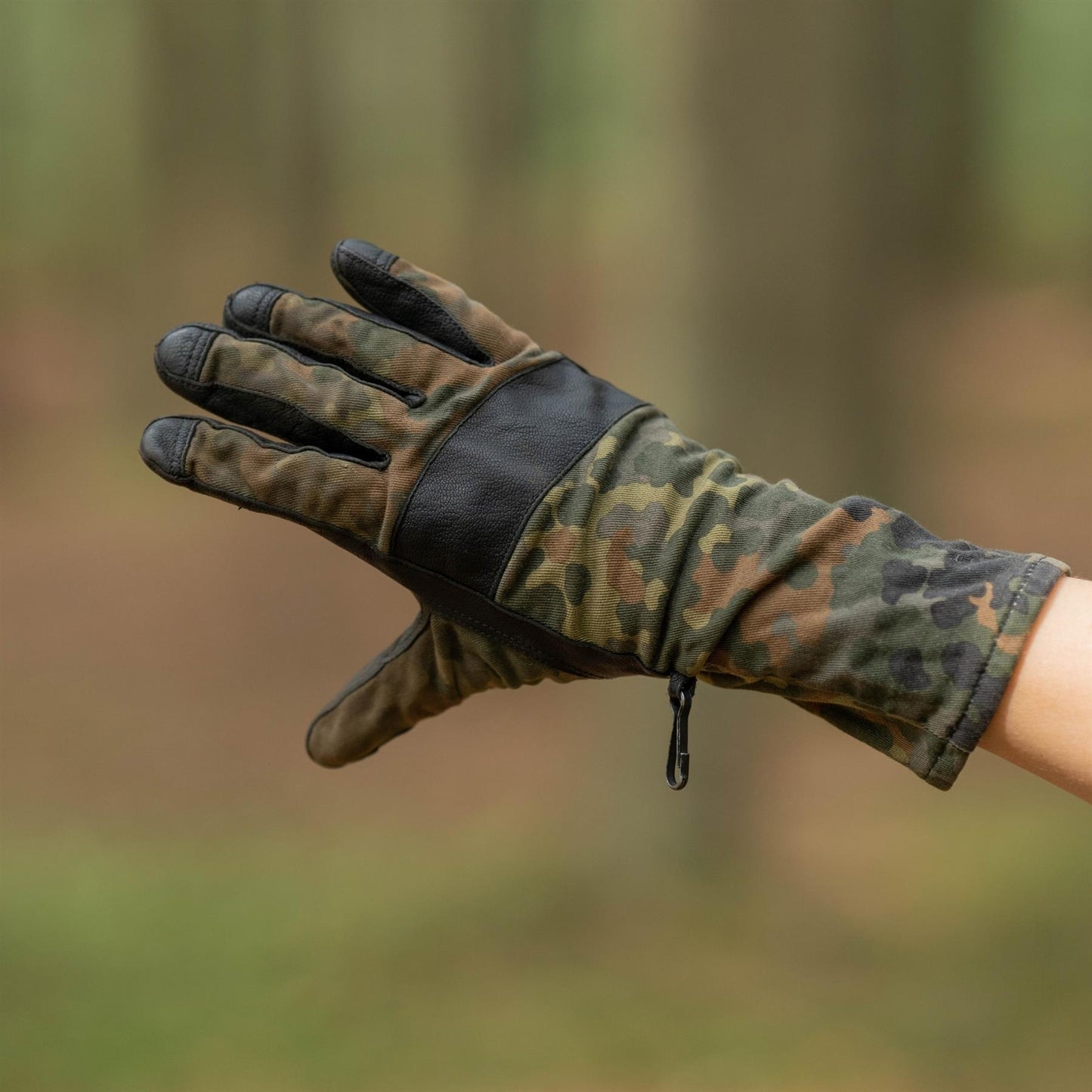 German army tactical gloves Flecktarn printing