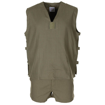 French army waistcoat in olive color