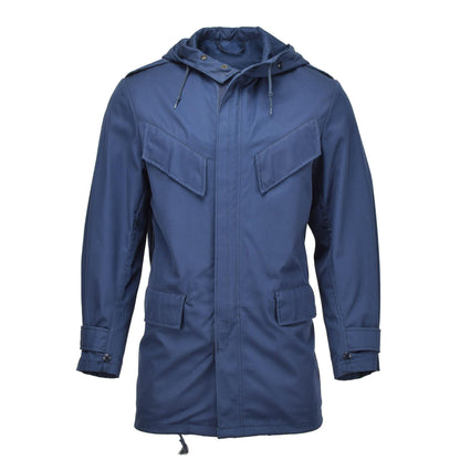 Dutch army waterproof parka in blue