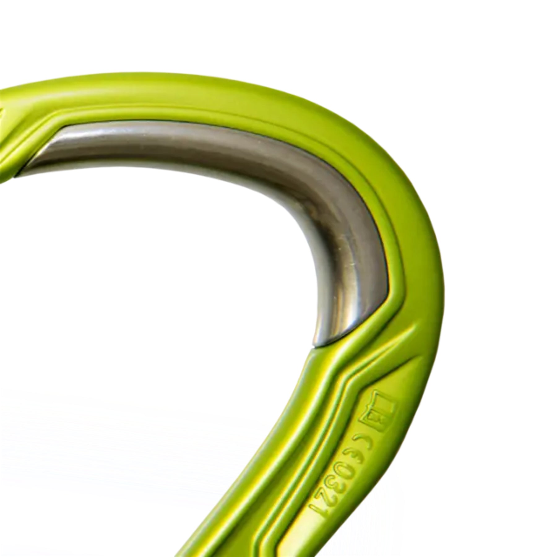 Edelrid HMS Bulletproof Screw laipiojimo karabinas su nerūdijančio plieno anti-dilimo zona ir HMS formos dizainu.