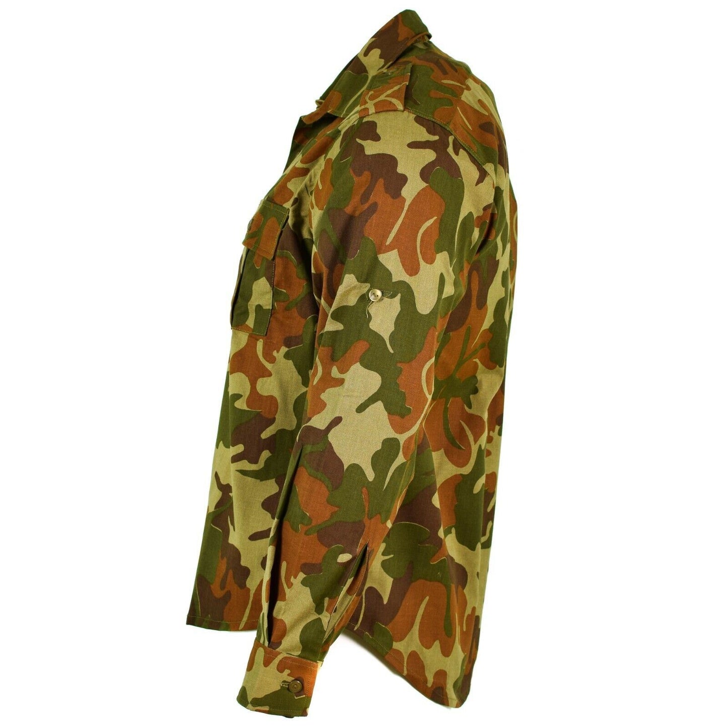 Romanian army shirt with long sleeves Leaf print