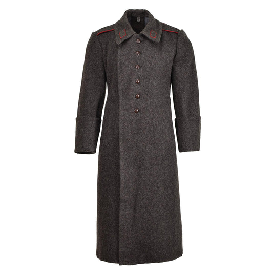 Bulgarian military vintage woolen long coat