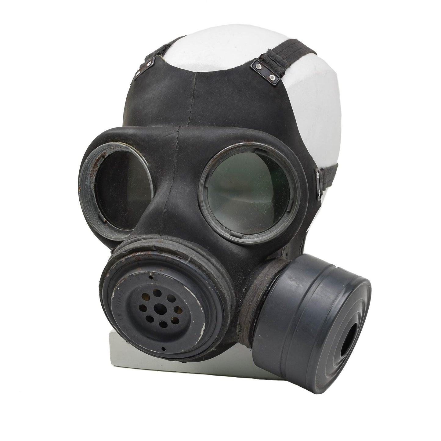 British Army gas mask M44 with filter and bag