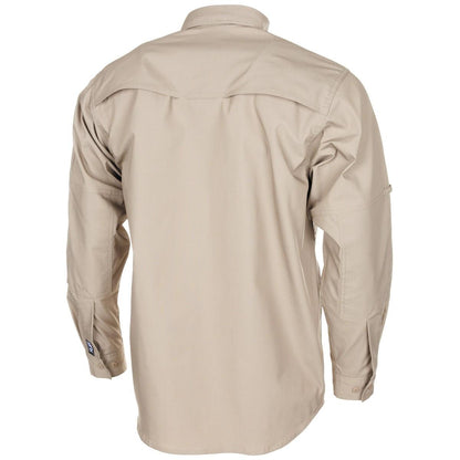 MFH Long Sleeve Casual Shirt Khaki