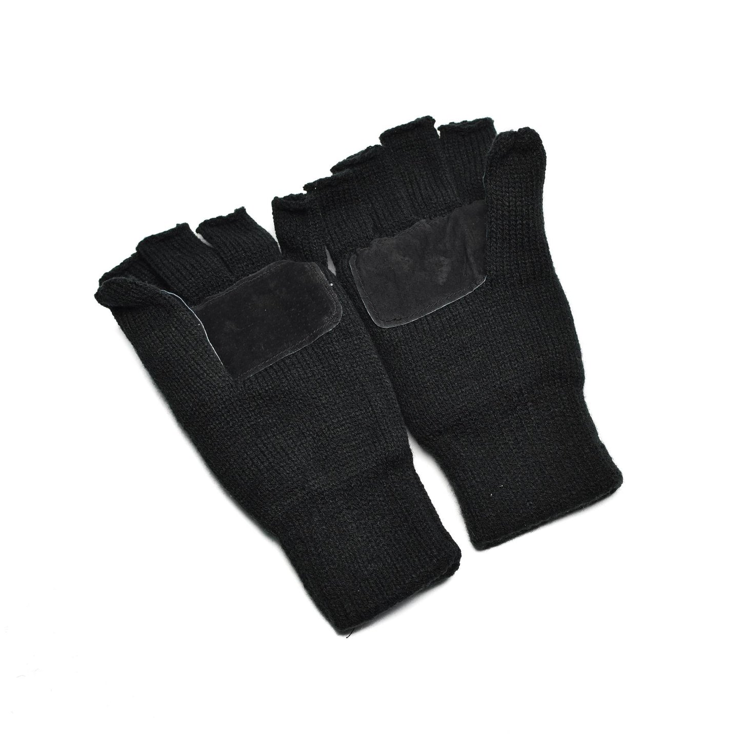 Thinsulate knitted fingerless gloves with protection