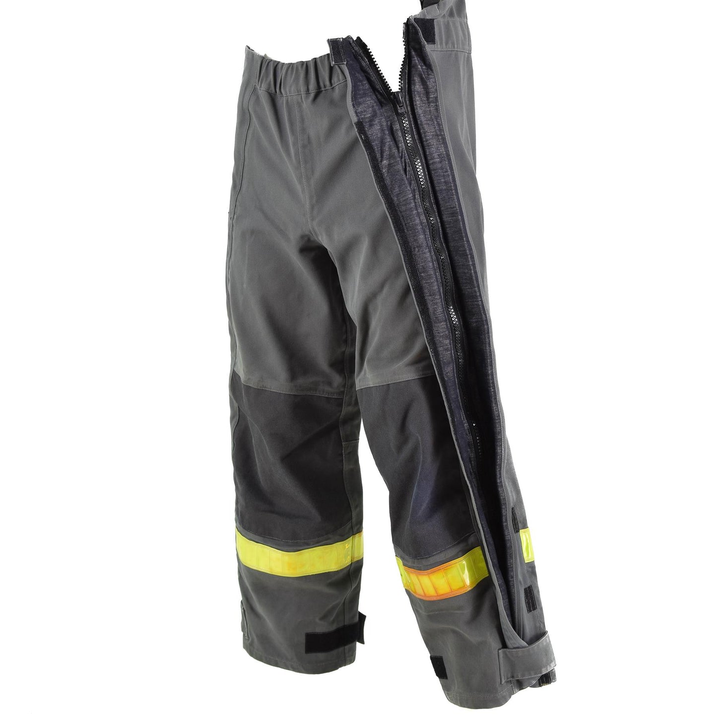 German army work trousers with suspenders and reflectors Grey