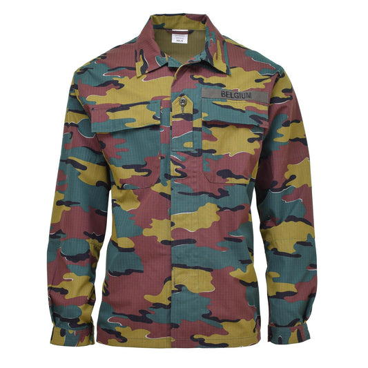 Belgian Army ripstop field shirt Jigsaw print