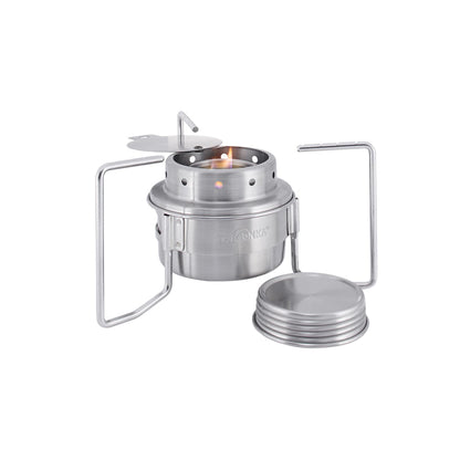 Tatonka liquid fuel stove in stainless steel