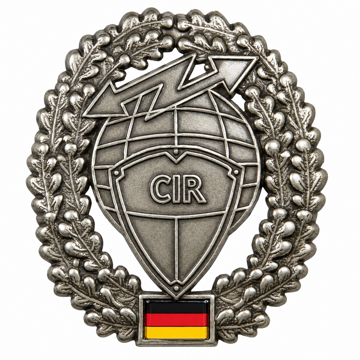Vokietijos kariuomenės beretės ženklas CIR su emblema