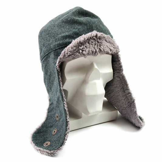 Swedish army winter hat with ear flaps