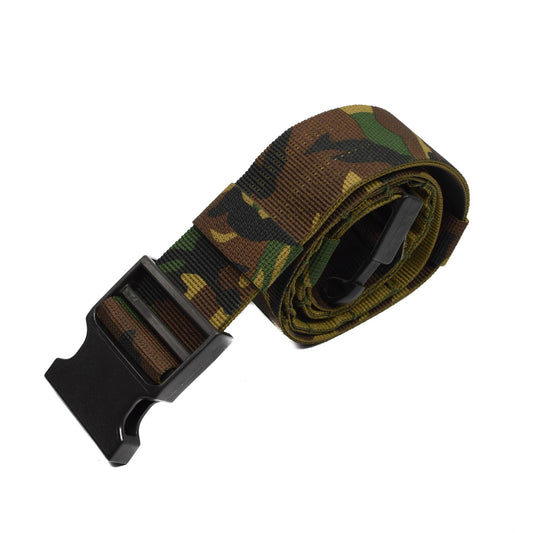 Dutch military wide tactical belt with plastic buckle Woodland print