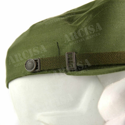 Spanish army hat with a beak, olive color