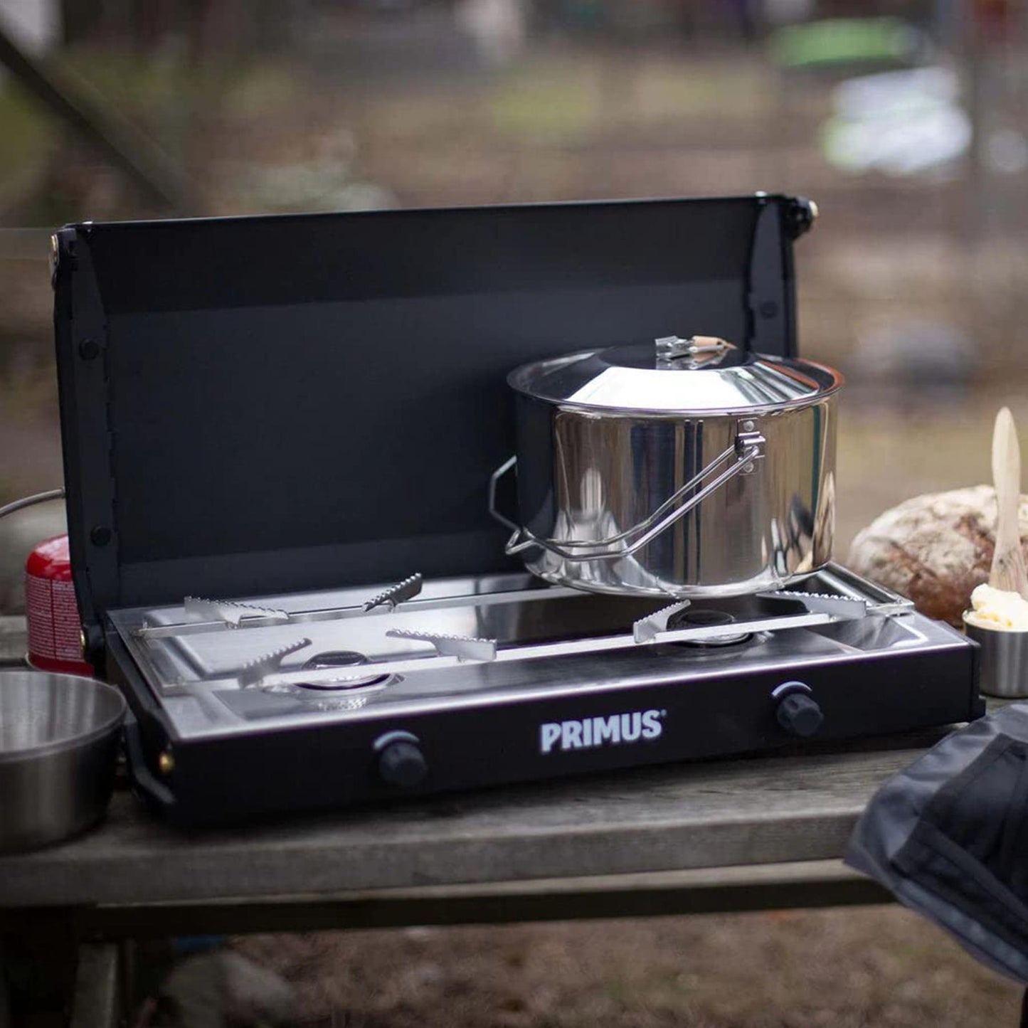 Primus Kinjia tourist double gas stove for camping