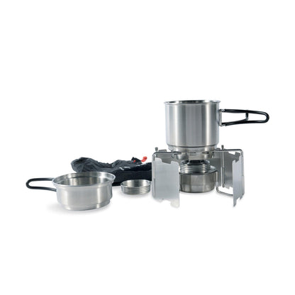 Tatonka Cooking Pot Set with Liquid Fuel Stove