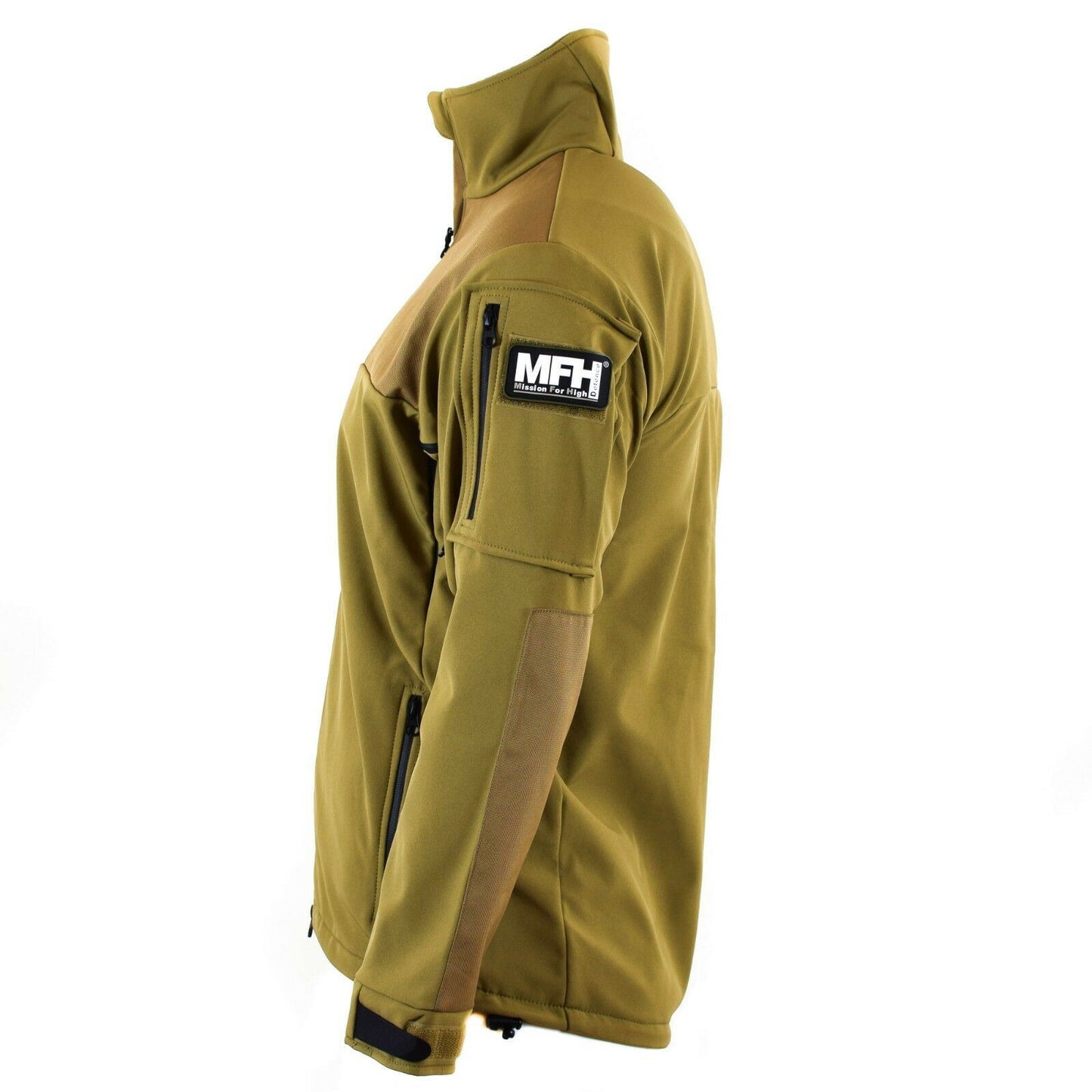 MFH soft shell waterproof and windproof sweater in Coyote color