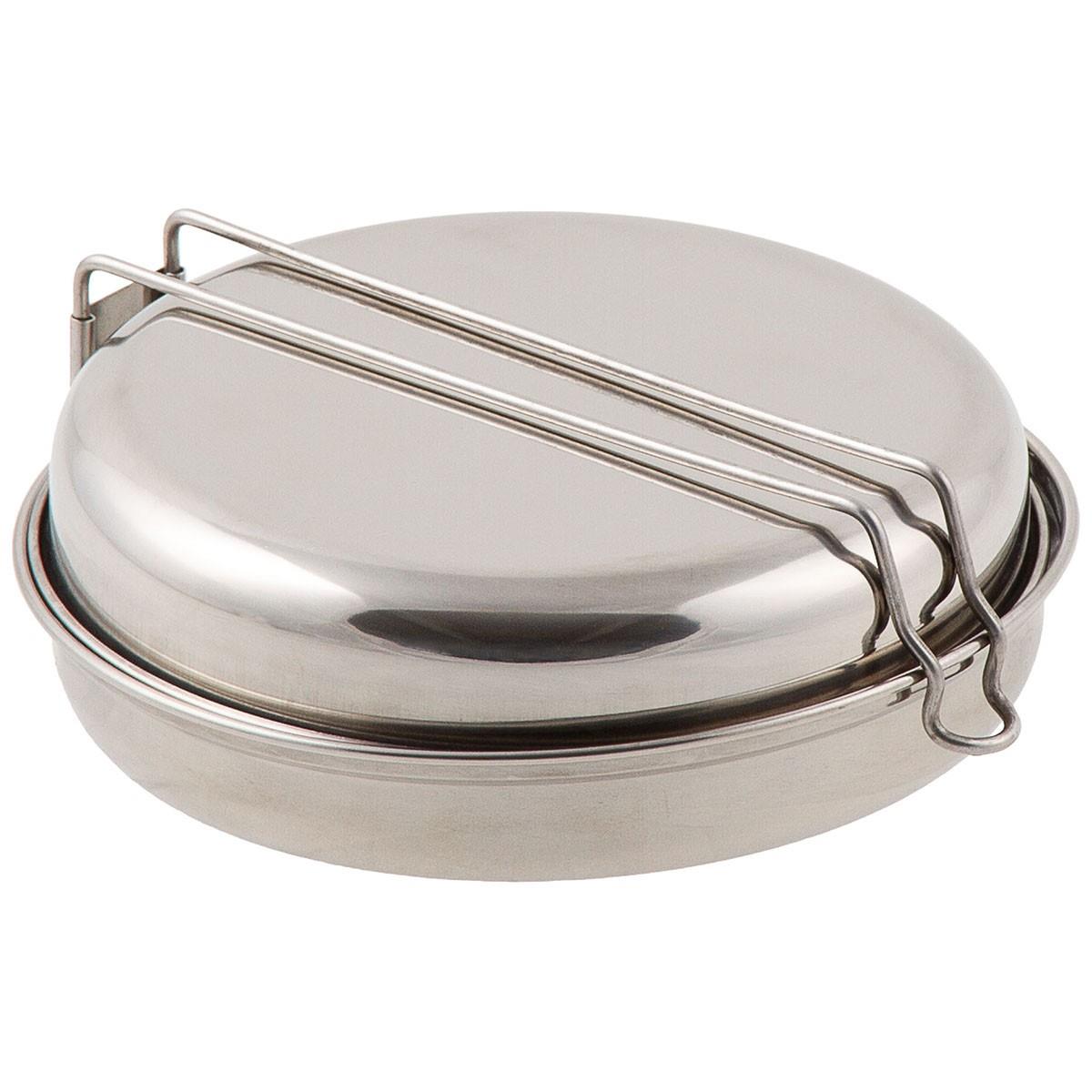 MFH 5-piece stainless steel cooking set