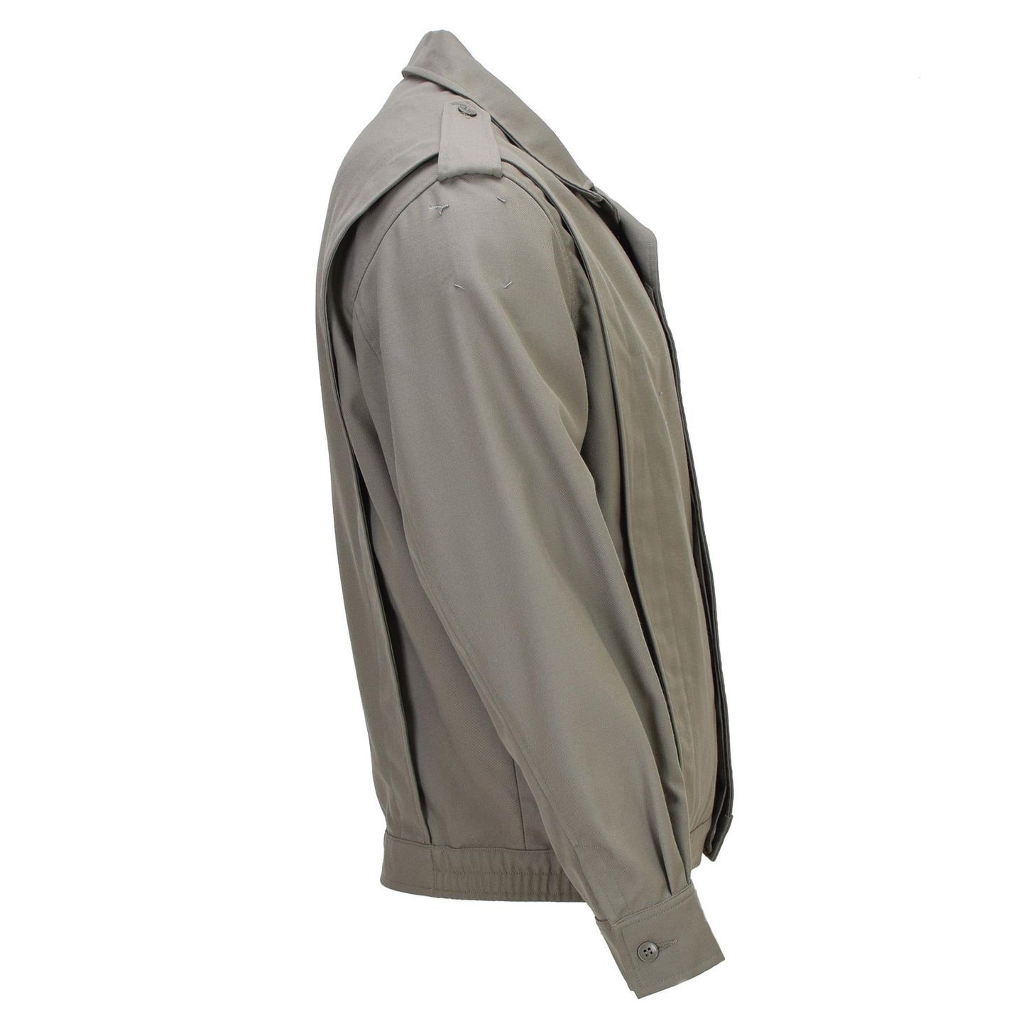 French army classic jacket with buttons, gray