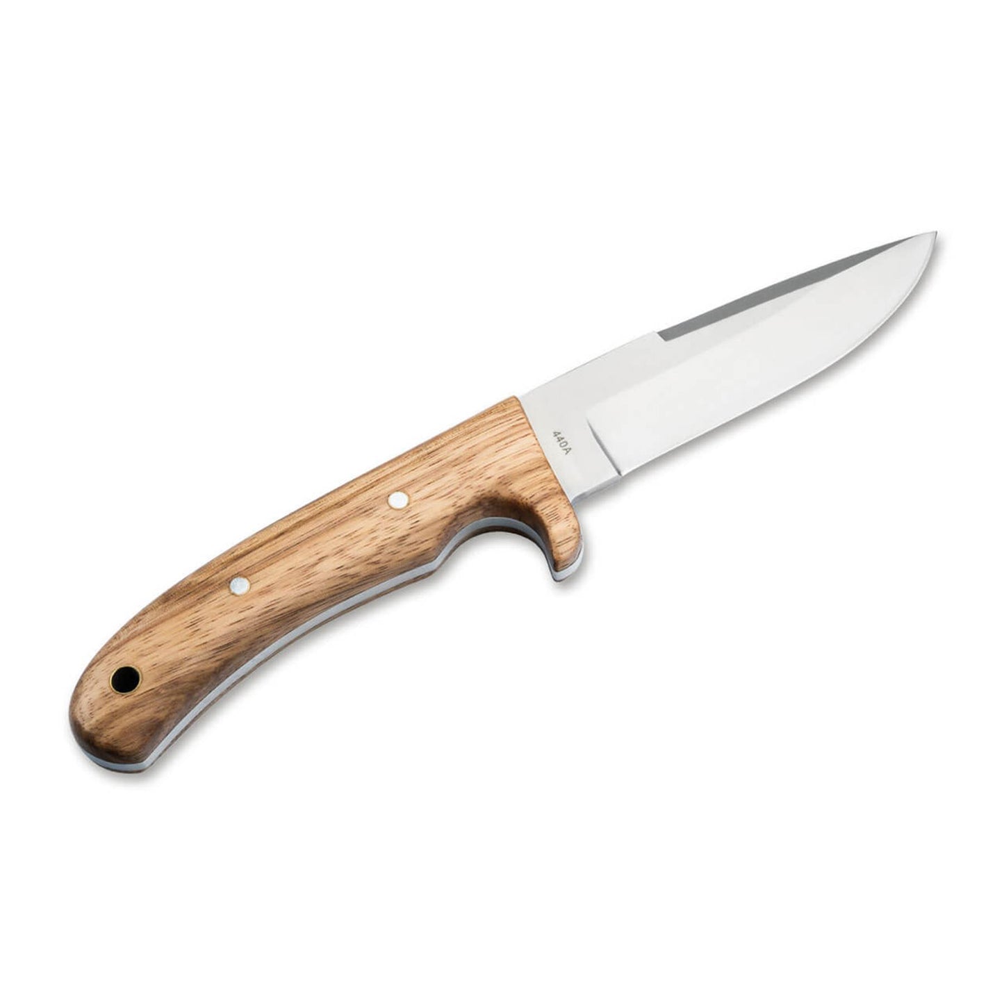 BOKER ELK Hunter Zebrawood fixed knife with 440A steel blade