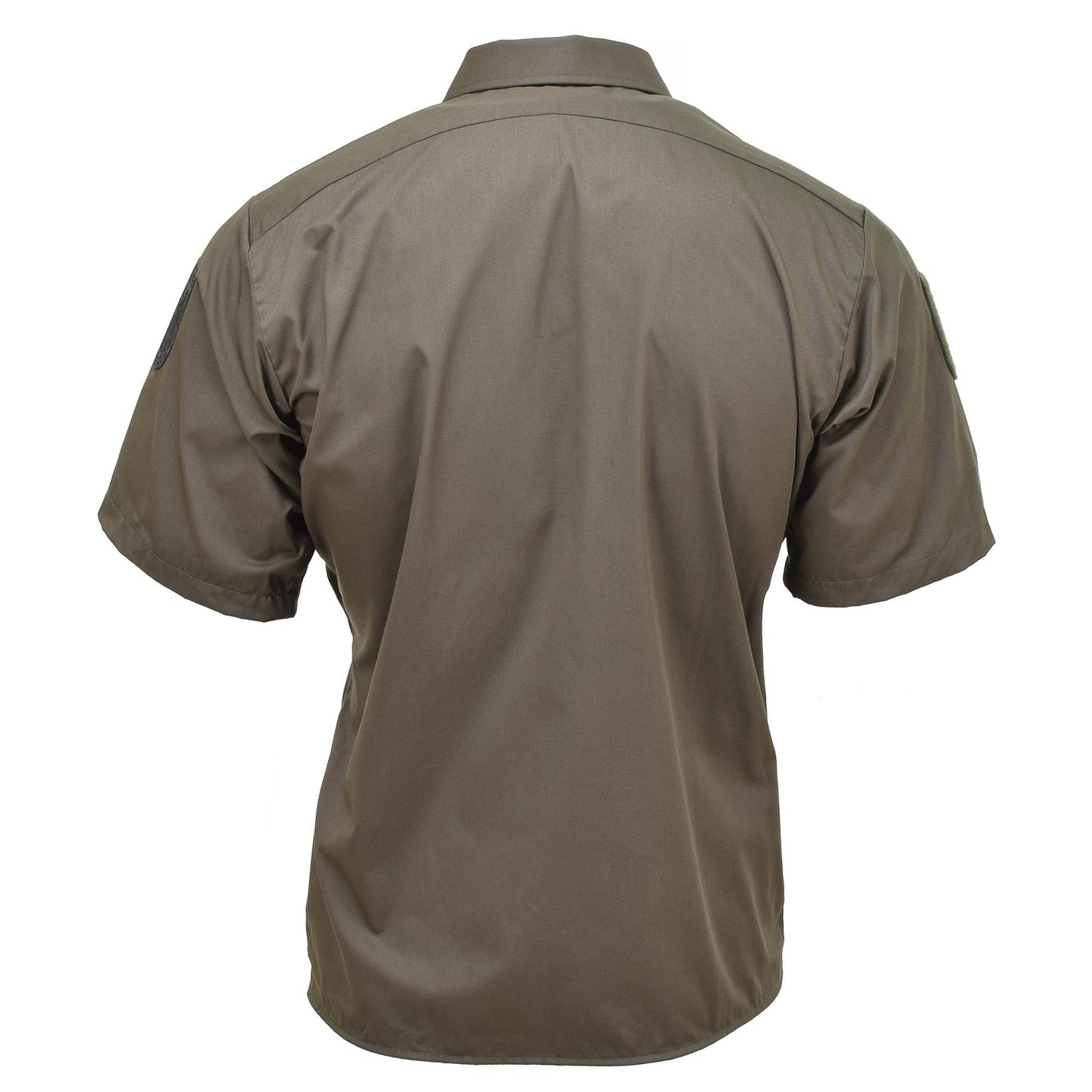 Austrian military shirt with short sleeves in olive color