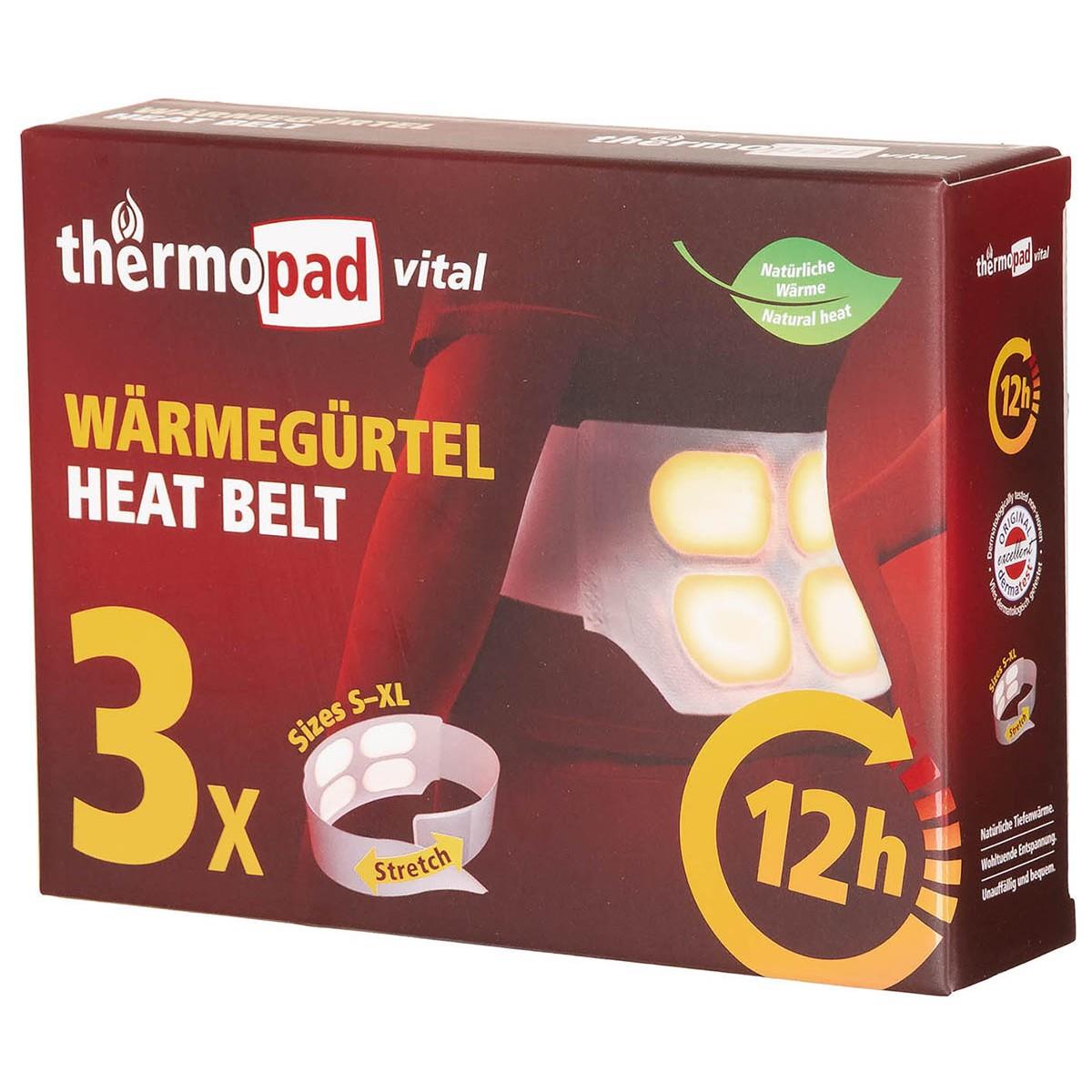 Thermopad vienkartinis šildantis diržas 3vnt Iki 12h reguliuojamas