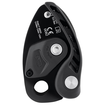 PETZL NEOX laipiojimo įrenginys su asistiniu stabdymu, ergonomiškas ir patvarus aliuminio dizainas.