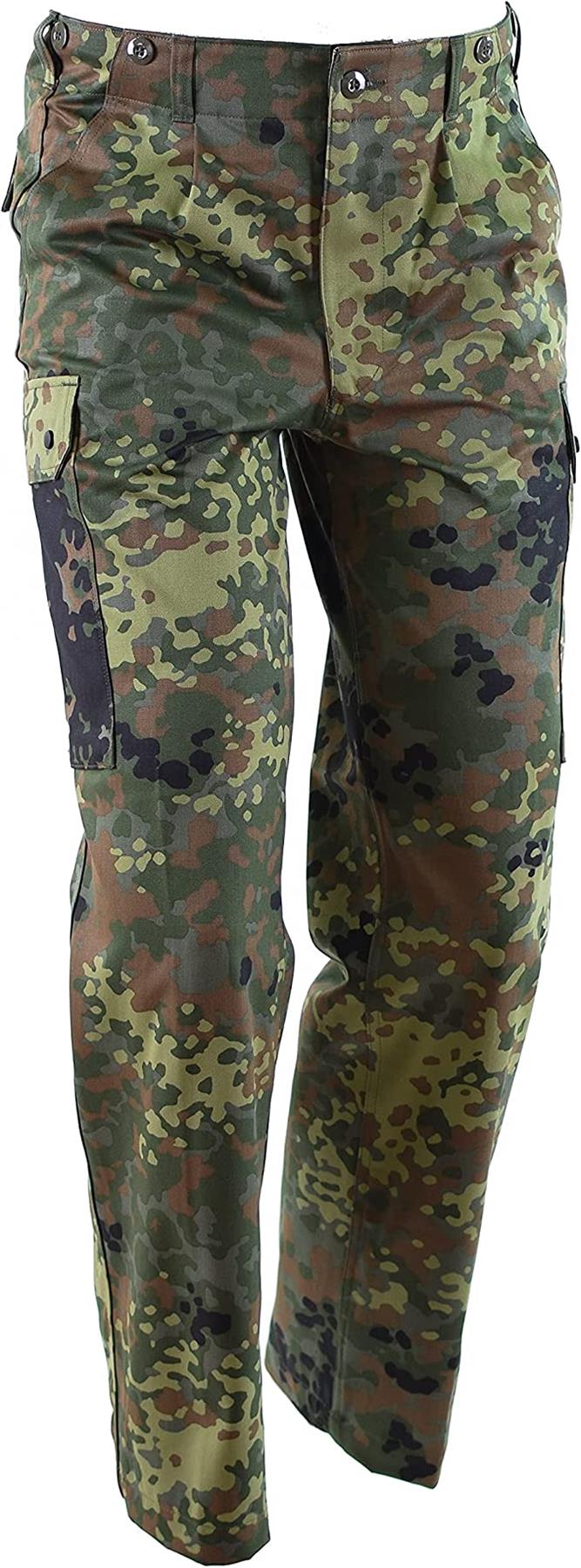 German military field uniform pants Flecktarn print 