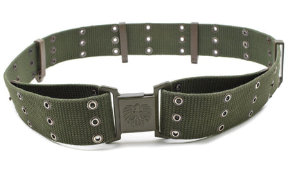 Austrian army combat belt with Alice fastening system, olive color