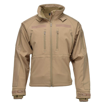 MIL-TEC jacket waterproof and windproof fleece lining Brown