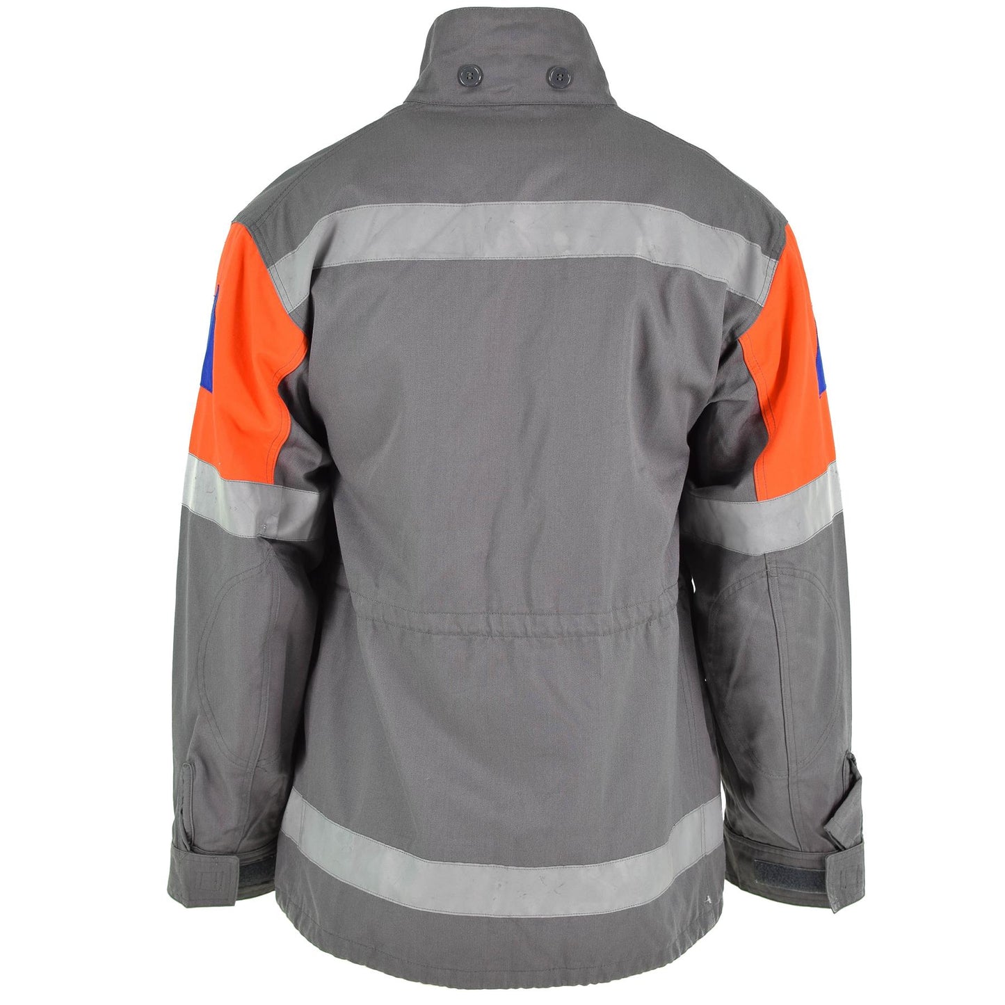 Czech army work jacket with reflectors, gray color