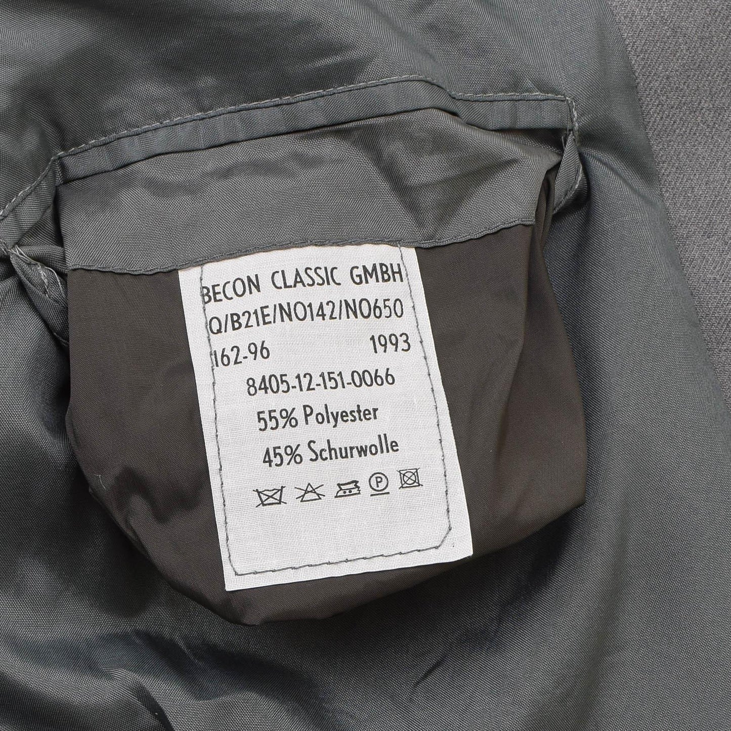 German army BW parade jacket Gray