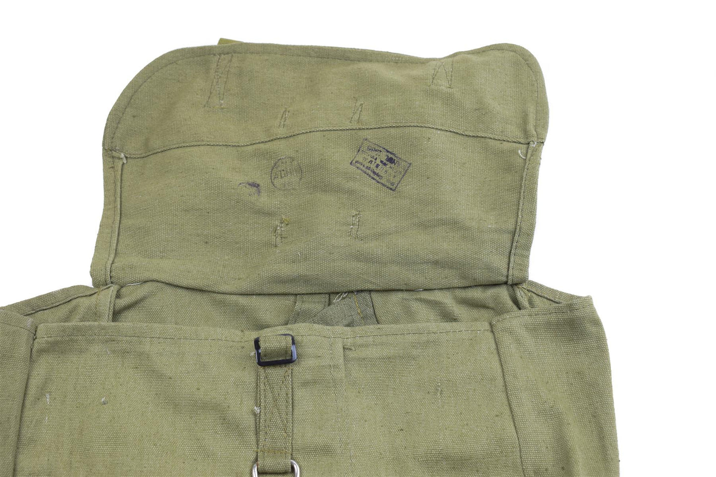 Romanian army vintage 9l shoulder bag in olive color