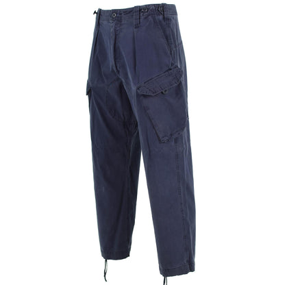 United Kingdom army trousers with cargo pockets in blue