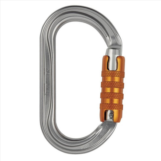 Petzl OK Triact Lock ovalus karabinas darbui su virvėmis