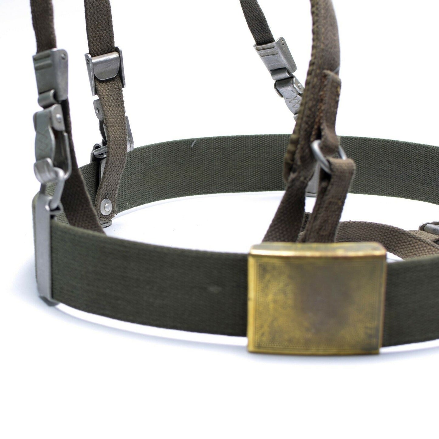 German army Y-braces with belt and baskets