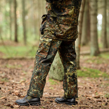 MFH Tactical Field Pants with Pockets Flecktarn Print