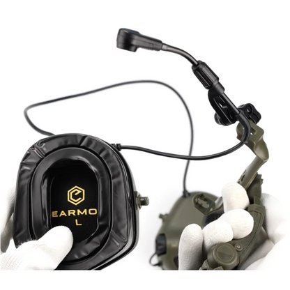 EARMOR M16A ARC šalmo bėgelio adapteris PLUS serijos ausinėms Coyote Brown