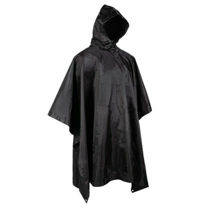 ML-TEC waterproof poncho RipStop material black color